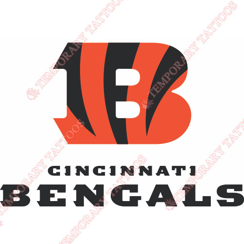 Cincinnati Bengals Customize Temporary Tattoos Stickers NO.470